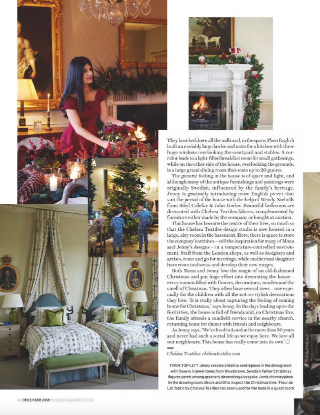House  Garden Uk  December 2018 P78