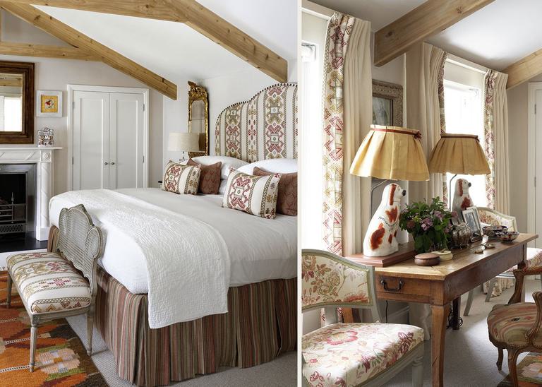 Kit Kemp Ashenwood Bench Headboard Curtains Chelsea Textiles