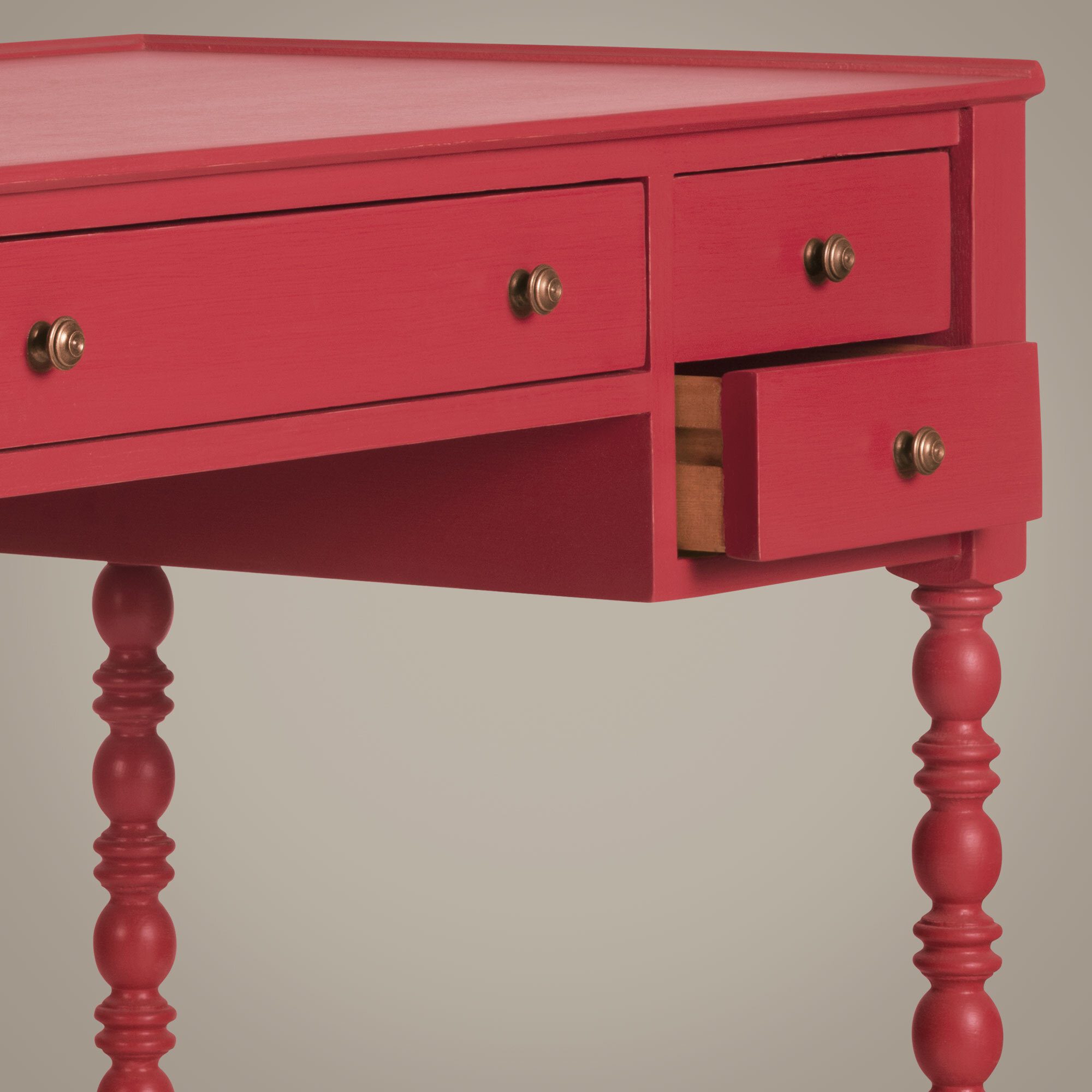 red dressing table Rebel Vanity