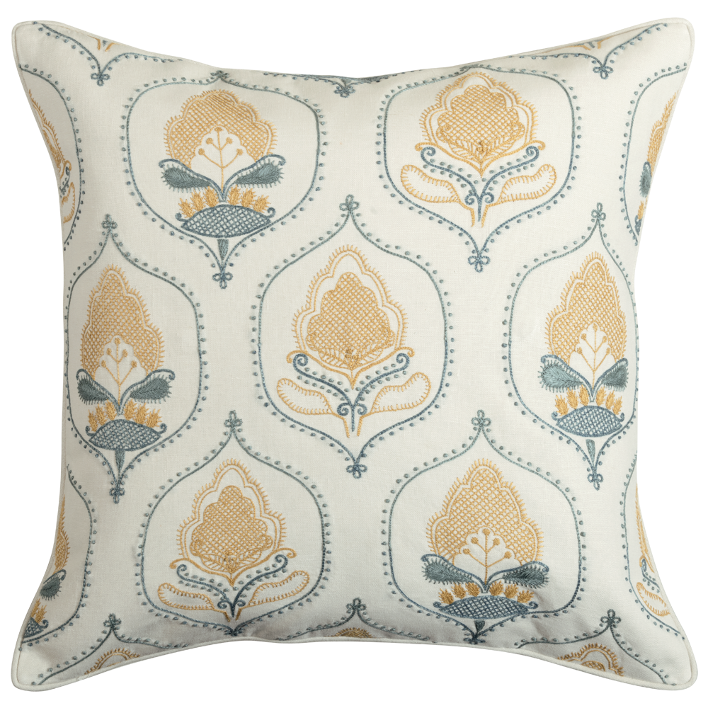 Moghul in Pale Gold Neisha Crosland Cushions