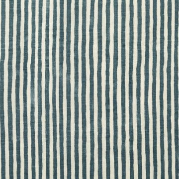 Tiny Stripe in Denim Teal