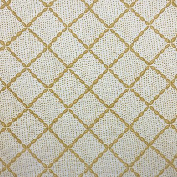 Trellis in faded yellow