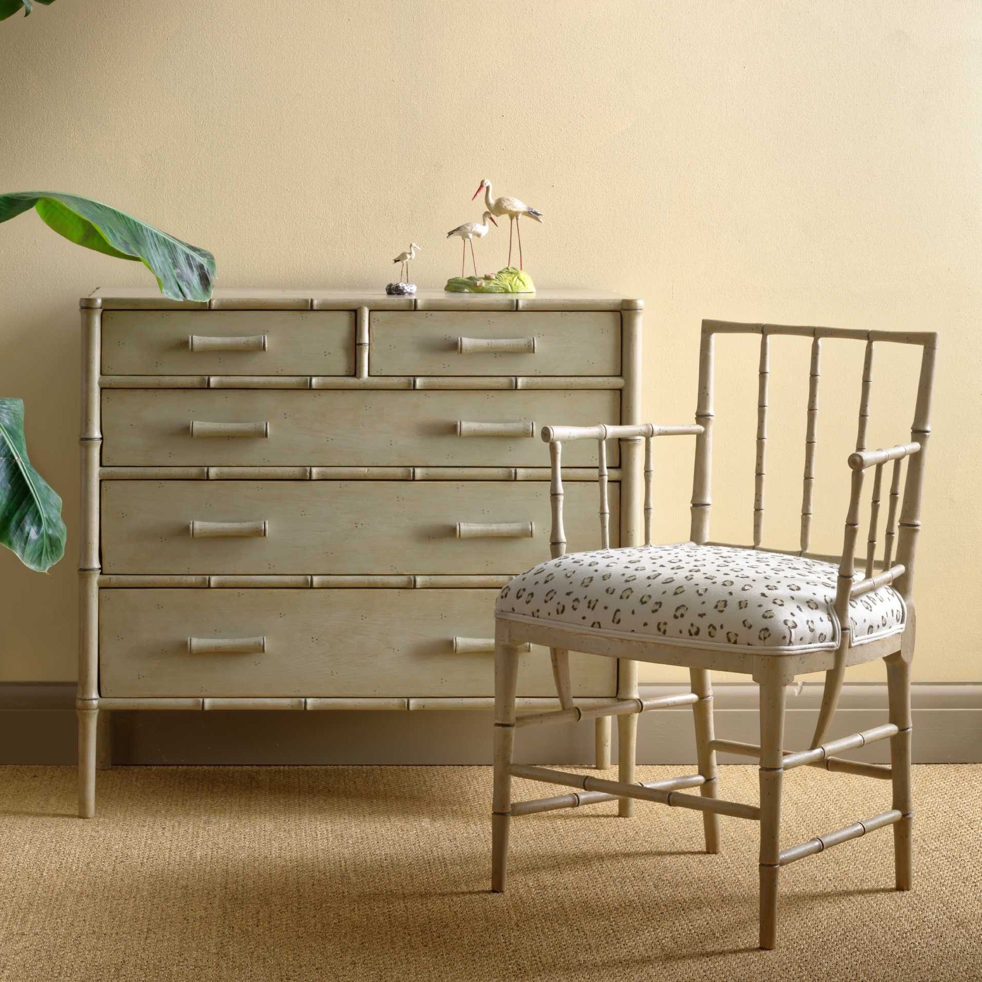 modern bamboo dresser Willow Caramelized Six Drawer Dresser
